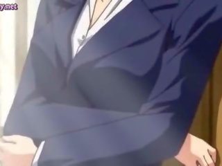 Excellent anime babes rubbing their boobs