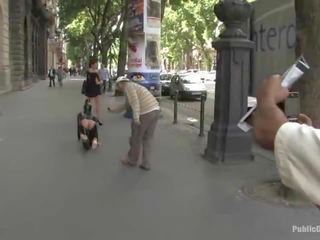 Marvellous Young mademoiselle brutally abused In Public