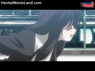 Nevainīgs anime skolniece sitieniem stīvs