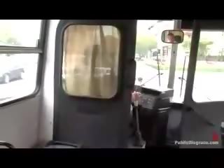 Fucked on a public bus in traffic!