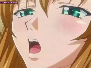 Seksuaalne anime tšikk saamine naelutatud hardcore perses