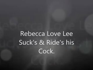ريبيكا الحب لي sucks & rides له كوك.